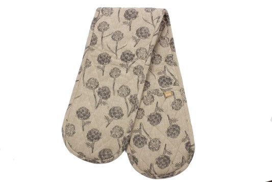 Raine & Humble Artichoke double oven glove in charcoal