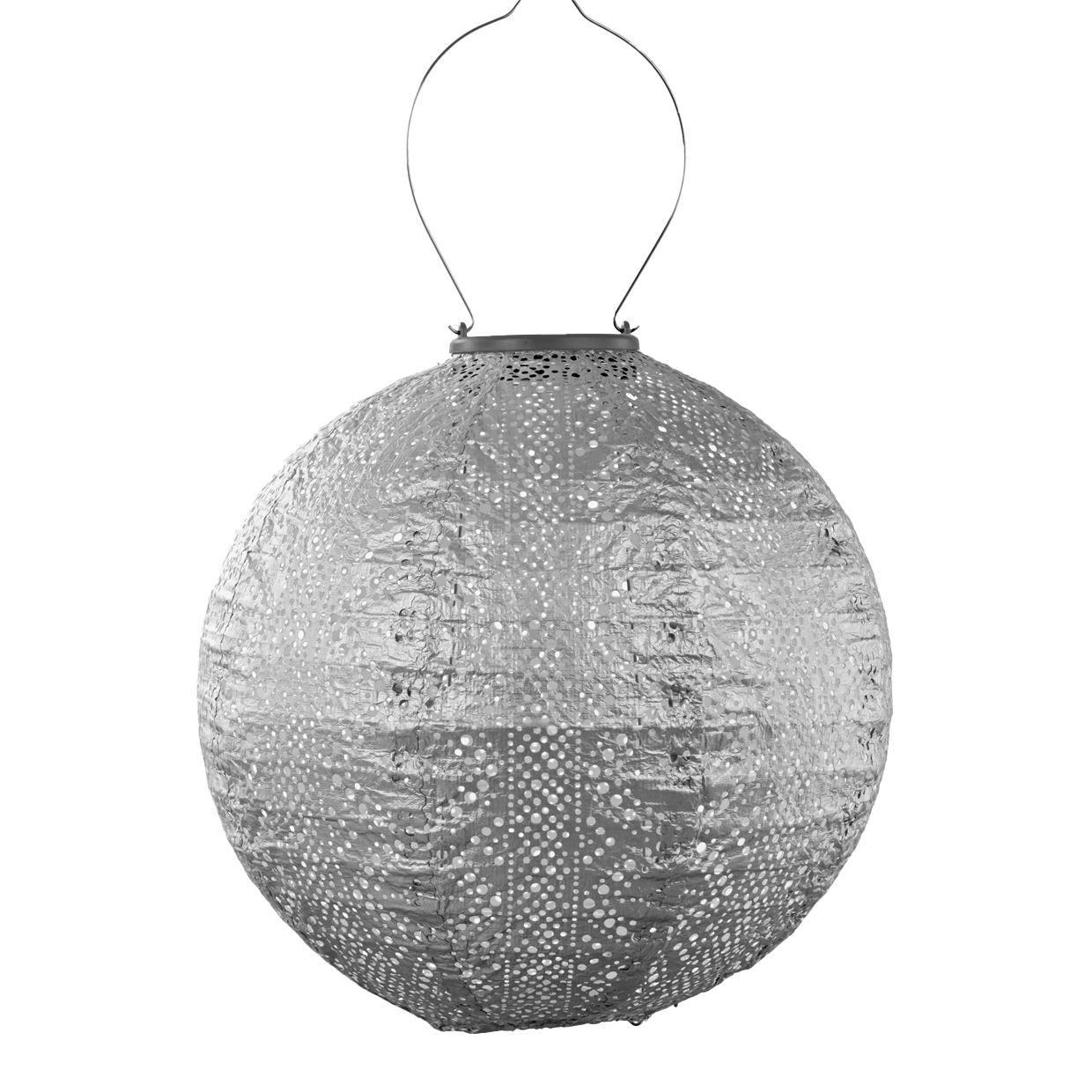 Lumiz Lantern Round 30cm Silver Lace