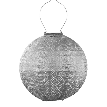 Lumiz Lantern Round 30cm Silver Lace