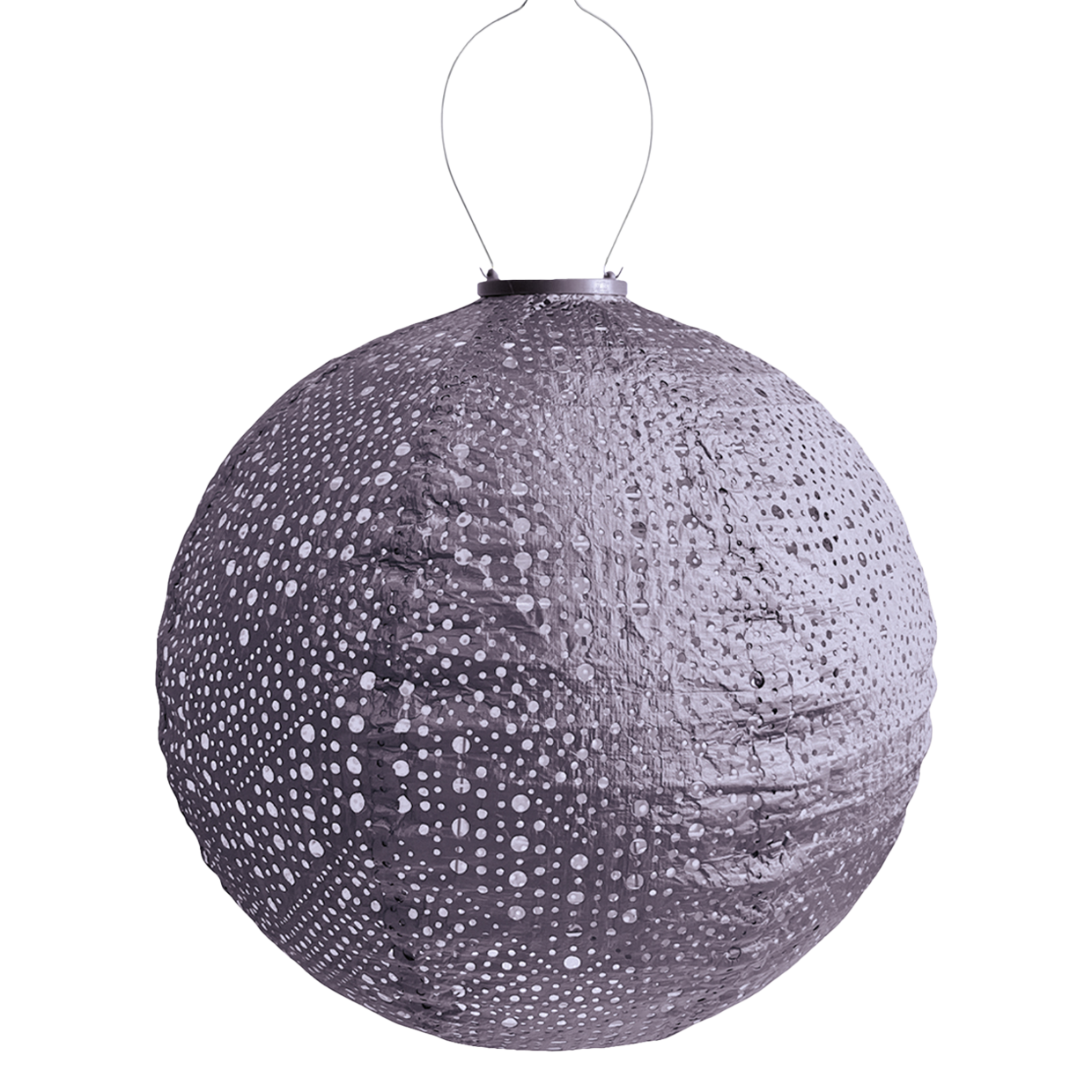 Lumiz Lantern  Round 40cm Mauve Purple Verso