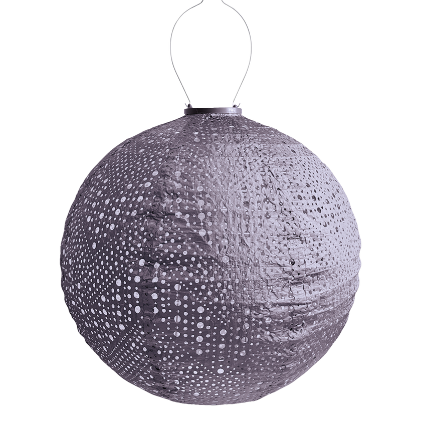 Lumiz Lantern  Round 40cm Mauve Purple Verso