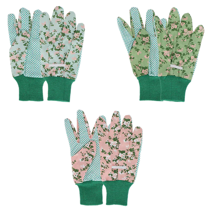 Rose Print Garden Gloves