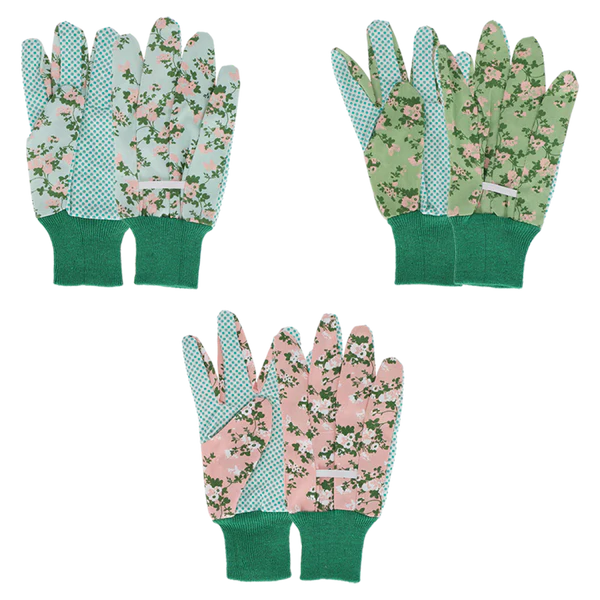 Rose Print Garden Gloves