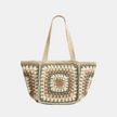 Lily Crochet Tote Bag-Green