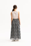 Molly Skirt-Navy Print, by Blacklist