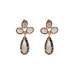 Simply Italian Smoky Triple Drop Earrings