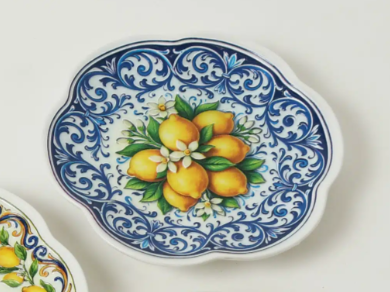 Ceramic Lemon Plate 15cm 3 assorted