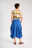 Milwaukee Fiesta Linen Skirt | Sea Blue | Olga de Polga