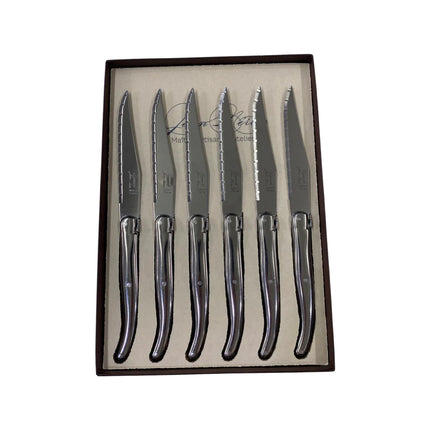 Laguiole stainless steel handle - Set of 6 steak knives gift box