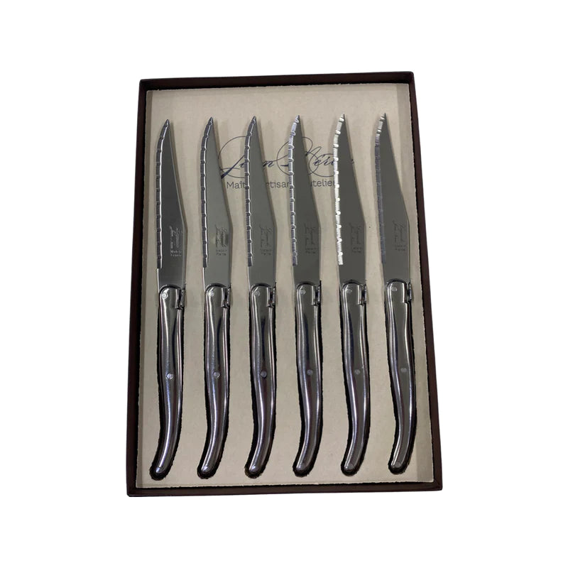 Laguiole stainless steel handle - Set of 6 steak knives gift box