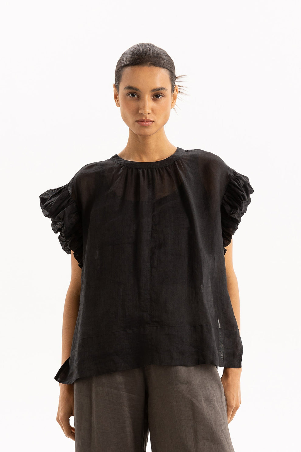 Della Top-Black, Two by Two