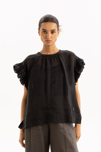 Della Top-Black, Two by Two