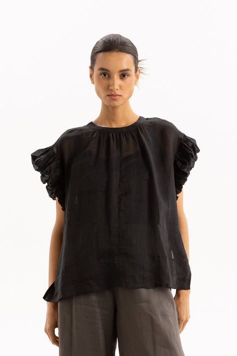 Della Top-Black, Two by Two