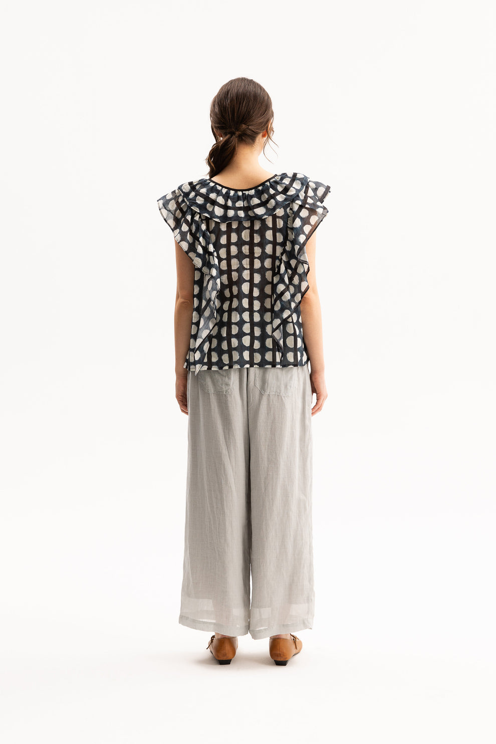 Kellie Top-Navy Print by Blacklist
