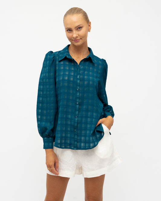 White Closet - Teal Shirt