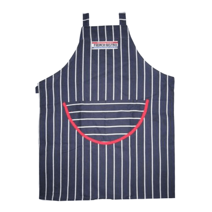 Apron-French Bistro, Navy Stripe