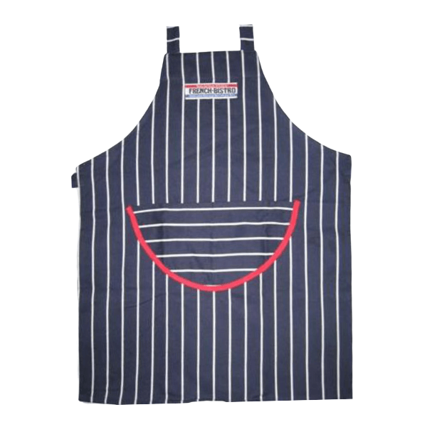 Apron-French Bistro, Navy Stripe