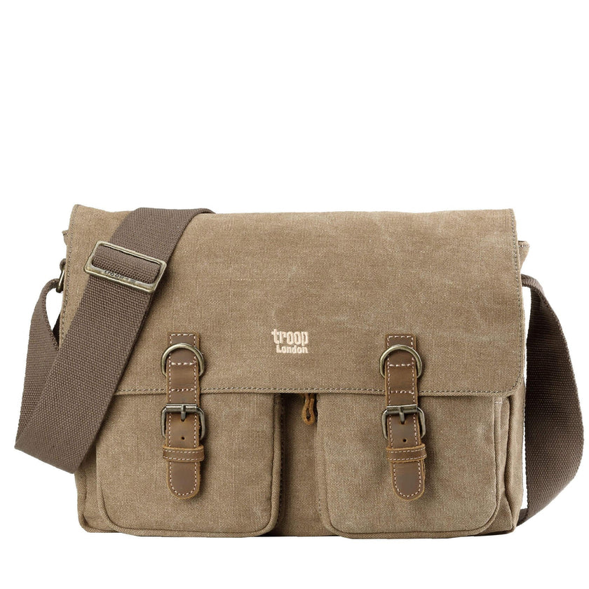 Classic Satchel Bag - Khaki - Troop