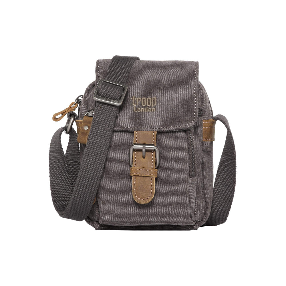 Troop London Small Flap Front Cross Body Bag - Brown