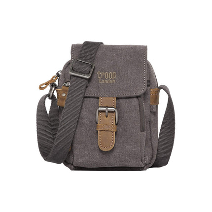Troop London Small Flap Front Cross Body Bag - Brown