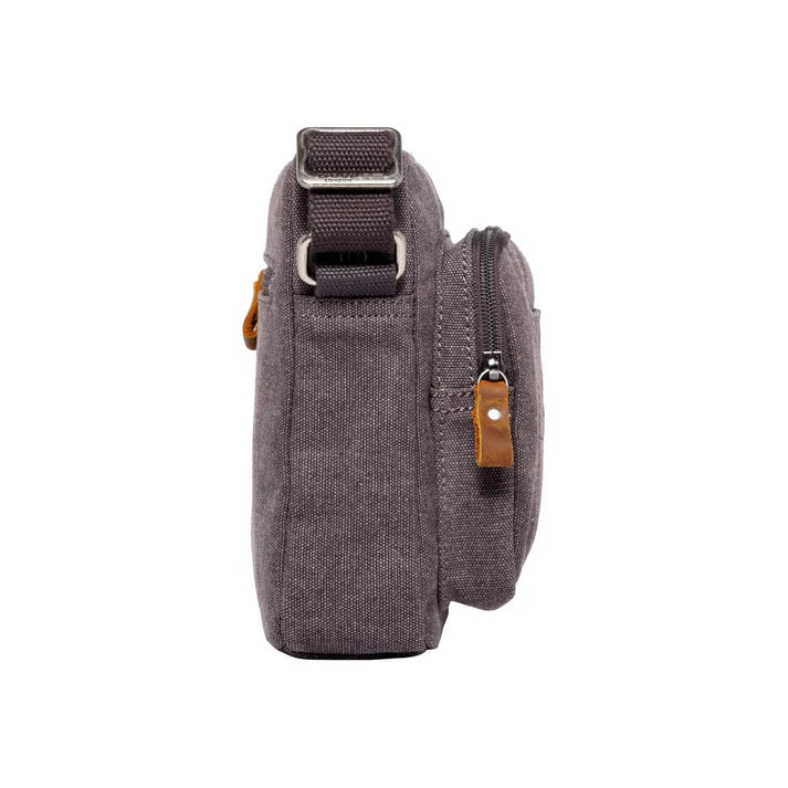 Troop Classic Zip Top Satchel - Charcoal - Small