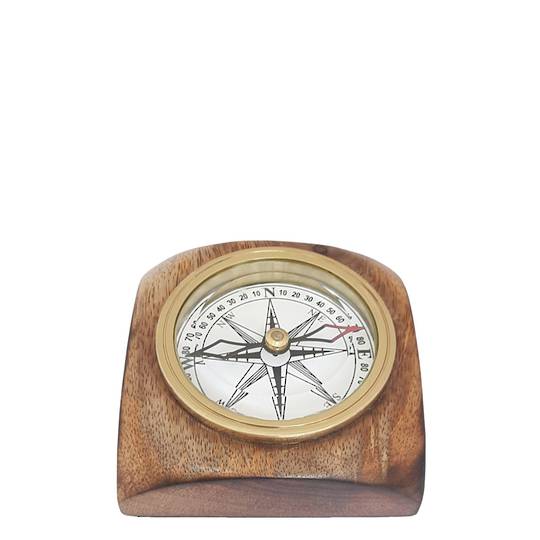Wooden Square Compass by Le Monde