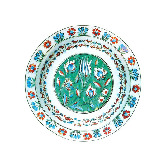 Ashmolean Museum Tin Turkish Flower Plate