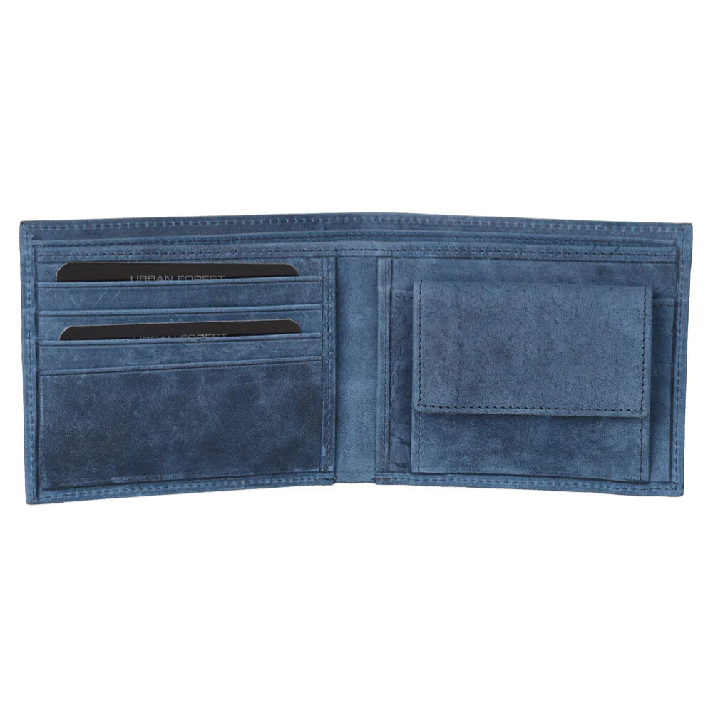 Logan Leather Wallet - Blue