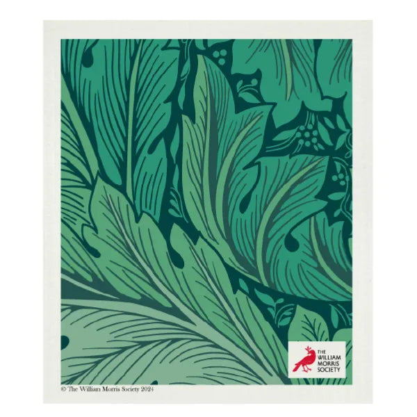 William Morris Swedish Dish Cloth - Acanthus pattern - NZ stockist Villarosa Maison