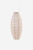 Lumiz Lantern Long Oval 20cm Soft Blush Bazaar