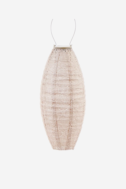 Lumiz Lantern Long Oval 20cm Soft Blush Bazaar