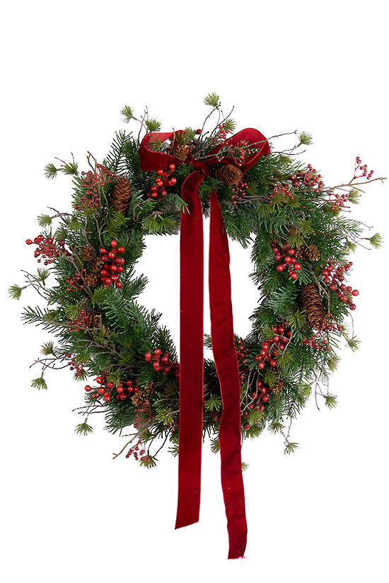 Woodland Redberry Wreath 60cm