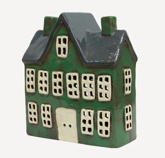 Alsace Tealight House Manor Green