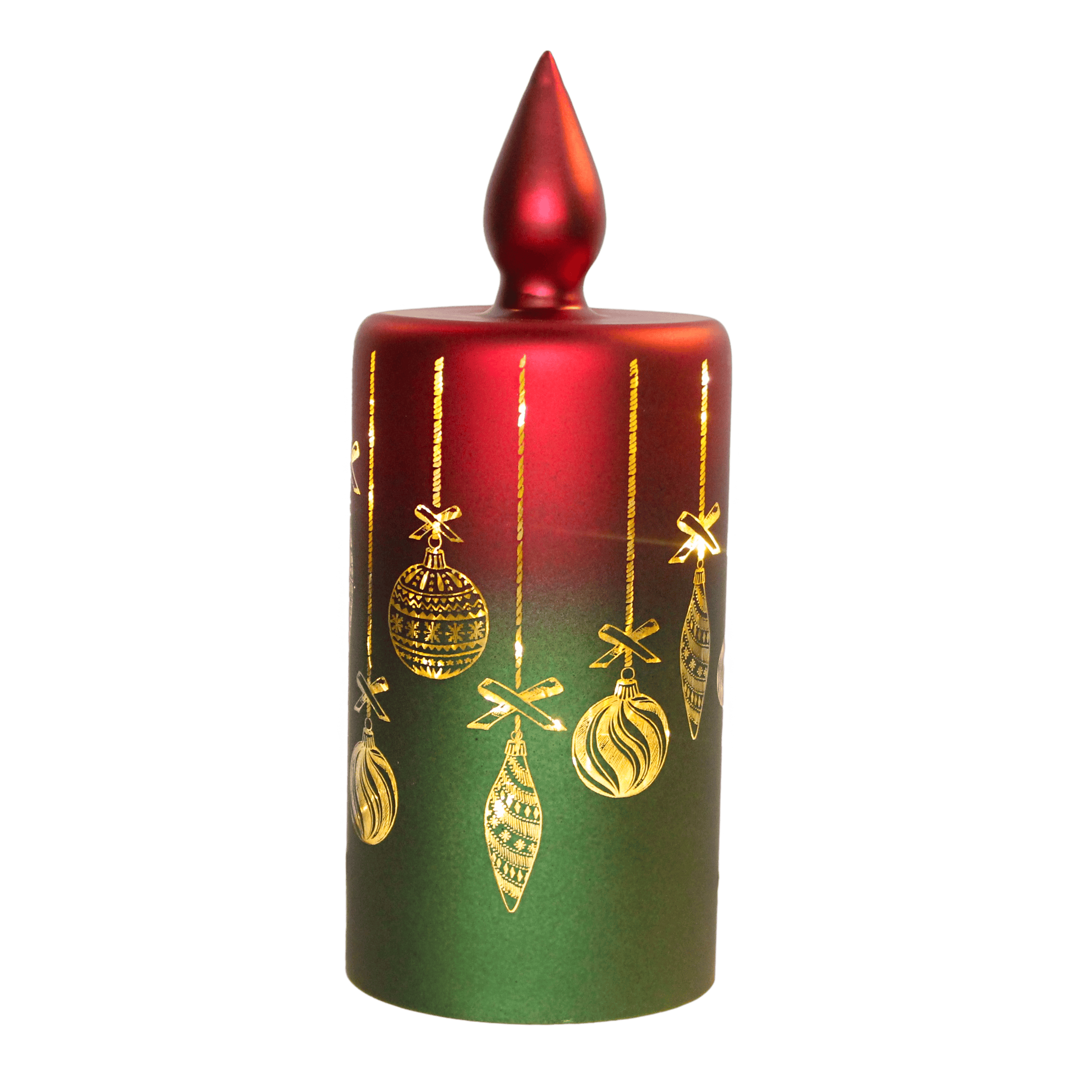 Red/Green Candle – Bauble Design