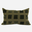 Emerald Velvet Checker Cushion Cover