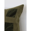 Emerald Velvet Checker Cushion Cover