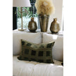 Emerald Velvet Checker Cushion Cover