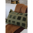 Emerald Velvet Checker Cushion Cover