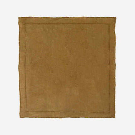 CC Interiors Set of 4 Old Gold 100% Linen Napkins