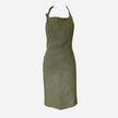 CC Interiors - Olive Green Vintners 100% French Linen Apron
