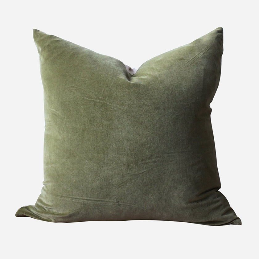 Raphael Sage Green Velvet Cushion Cover