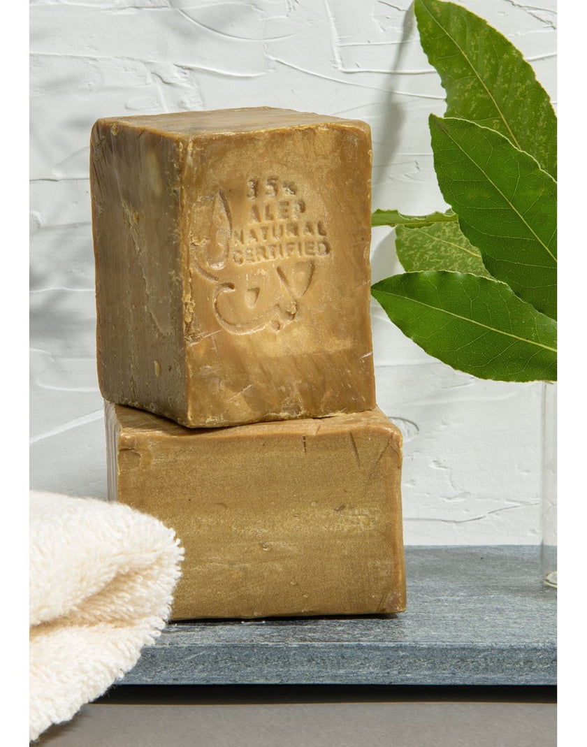 Olive and Laurel Oil Aleppo- Wrapped Soap