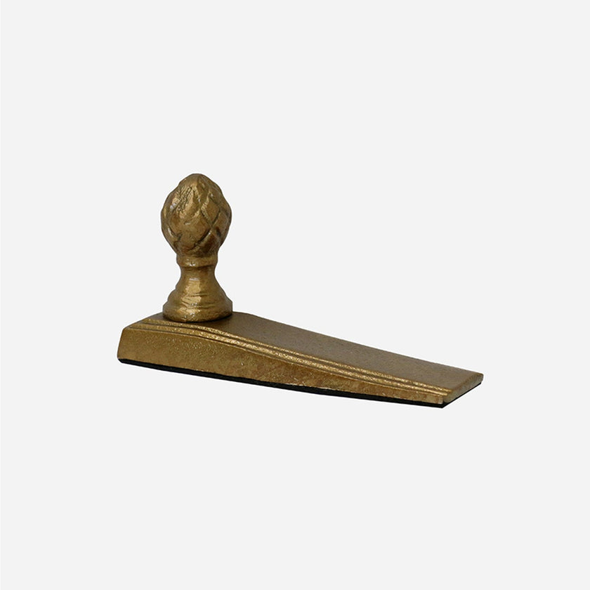 Acorn Door Stopper Wedge-Antique Brass Finish