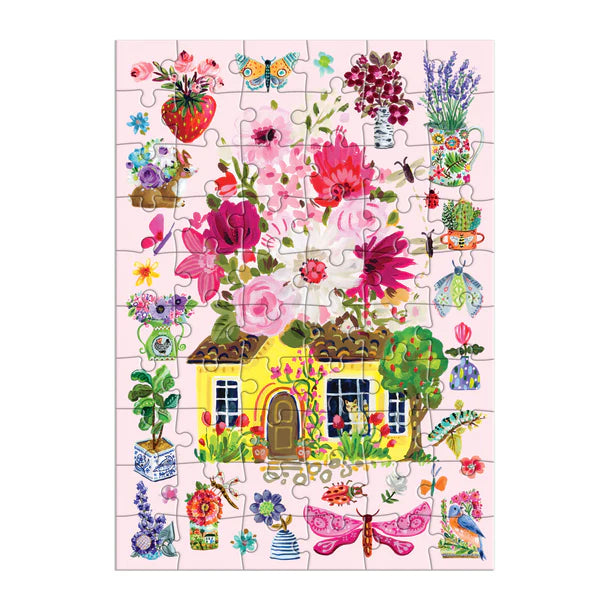 Greeting Card Puzzle - Cottage Bouquet