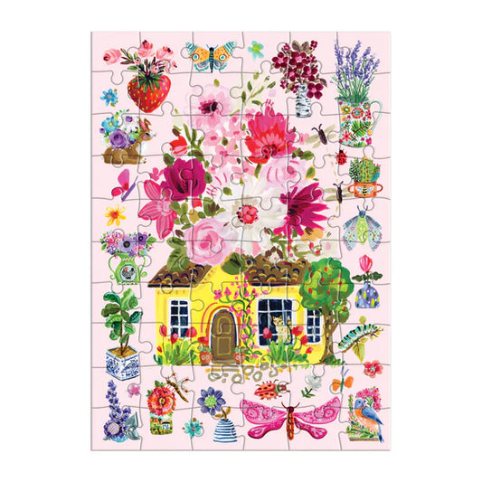 Greeting Card Puzzle - Cottage Bouquet
