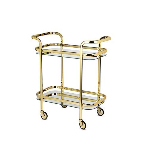 Belmont Rose Gold Bar Cart