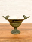 Rustic Metal Bird Bowl