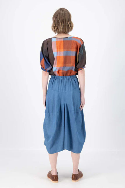 Milwaukee Todos Skirt in Mid Wash Denim