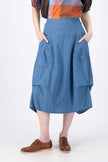 Milwaukee Todos Skirt in Mid Wash Denim