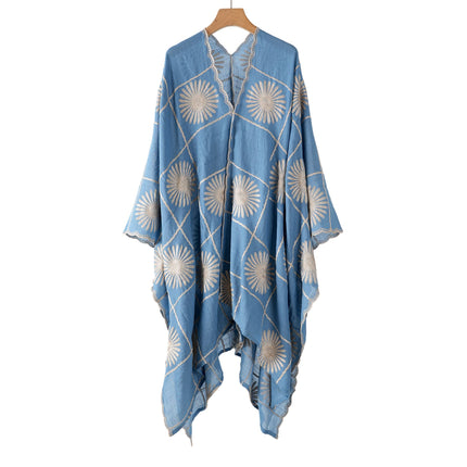 Beautiful Coverup Blue Flower